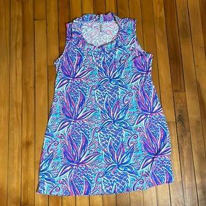 Lulu B ruffle collar dress very pretty print